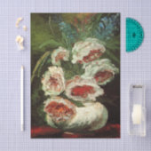 Papier Mousseline Vase avec pivoines par Vincent van Gogh (Artisanat)