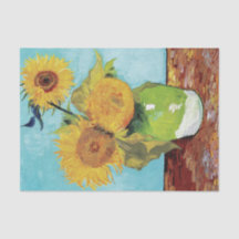 Vase avec trois tournesols par Vincent Van Gogh
