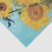 Papier Mousseline Vase avec trois tournesols par Vincent Van Gogh (Détail)