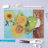 Papier Mousseline Vase avec trois tournesols par Vincent Van Gogh (Artisanat)