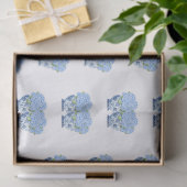 Papier Mousseline Vase Bleu et Blanc de Style Chinois avec Hydrangea (Cadeau)