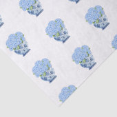 Papier Mousseline Vase Bleu et Blanc de Style Chinois avec Hydrangea (Détail)