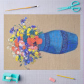Papier Mousseline Vase de fleurs, Redon (Artisanat)