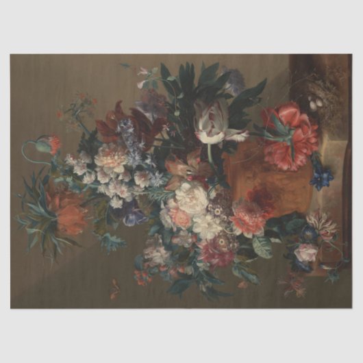 Papier Mousseline Vase des fleurs - Jan van Huysum (Recto)