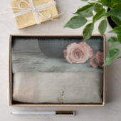 Papier Mousseline Vase et floral violet rustique et vibrant (Cadeau)