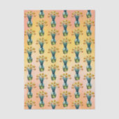 Papier Mousseline Vase Full of Beautiful Daffodils (Recto)