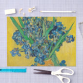 Papier Mousseline Vase Van Gogh avec Iris Classic Impressionnisme (Artisanat)