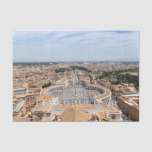 Papier Mousseline Vatican, Italie : vue aérienne de la place Saint-P