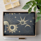 Papier Mousseline Vector Magic avec motif de soleil lune étoiles en (Cadeau)