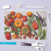 Papier Mousseline Vegetable and Herb Harvest (Artisanat)