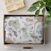 Papier Mousseline Végétal mignon Animaux australiens Garçon Bébé Ann (Cadeau)