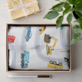 Papier Mousseline Véhicules de transport Voitures et Camions Trafic (Cadeau)