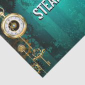 Papier Mousseline Veille bijoux Steampunk sur un Arrière - plan vert (Détail)