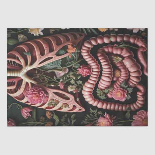 Papier Mousseline Veines et vignes (Recto)