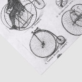Papier Mousseline Vélo à grande roue Penny Farthing (Détail)
