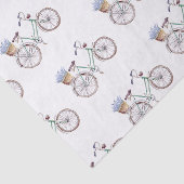 Papier Mousseline Vélo bleu rustique Lavender Floral (Détail)