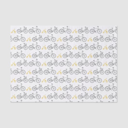 Papier Mousseline Vélo jaune (Recto)