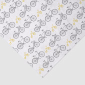 Papier Mousseline Vélo jaune (Détail)