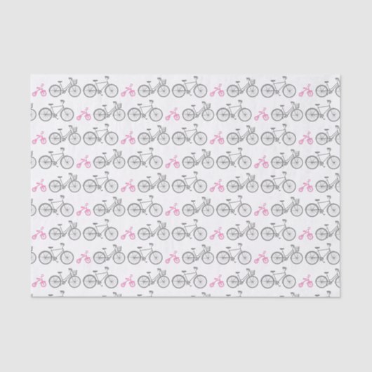 Papier Mousseline Vélo rose (Recto)