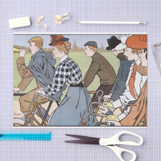 Papier Mousseline Vélo, Vélos, Van Caspel (Artisanat)