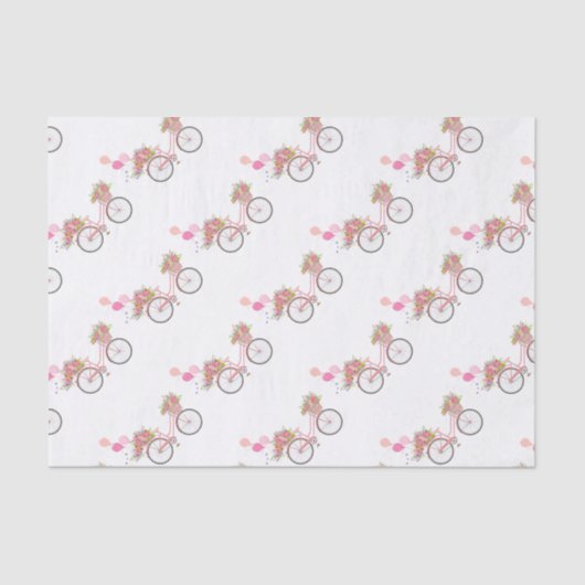 Papier Mousseline Vélo Whimsical Rose (Recto)