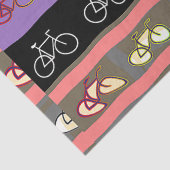 Papier Mousseline Vélos multicolores (Détail)