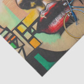 Papier Mousseline Vélos sur le mur de Graffiti (Détail)