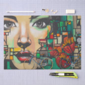 Papier Mousseline Vélos sur le mur de Graffiti (Artisanat)