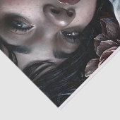 Papier Mousseline Velvet Woman With Crimson Lips decoupage (Détail)