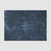 Papier Mousseline Velvety Navy Damask | Bleu foncé Grunge Baroque (Recto)