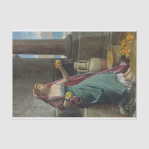 Papier Mousseline Vendeur d'agrumes par Jean Lecomte du Nouy