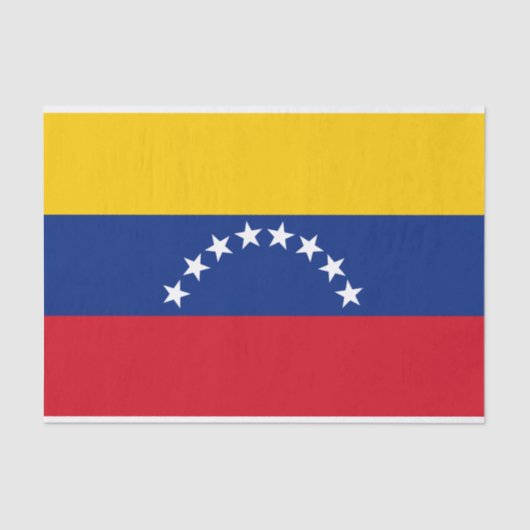 Papier Mousseline Venezuela : drapeau patriotique vénézuélien (Recto)