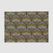 Papier Mousseline Ventilateur Art Déco, Papier Tissu (Recto)