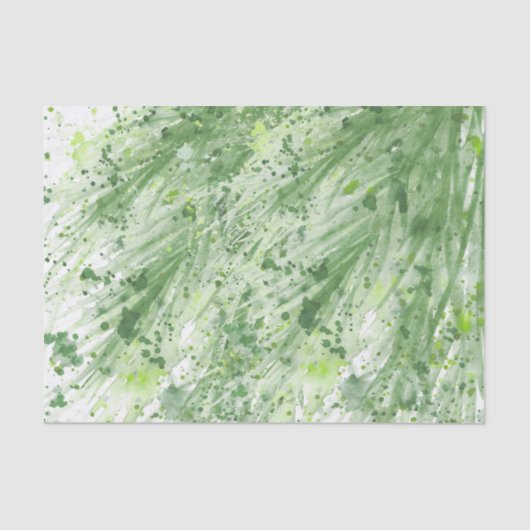 Papier Mousseline Verdure de Sage art de l'aquarelle abstraite (Recto)