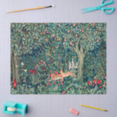 Papier Mousseline VERDURE, Hares FORESTIERS, Hares Floral vert (Artisanat)