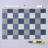 Papier Mousseline Vérificateurs en tableau blanc gris bleu marine (Artisanat)