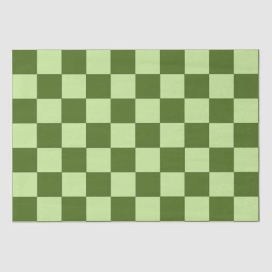 Papier Mousseline Vérificateurs vert foncé et vert clair (Recto)