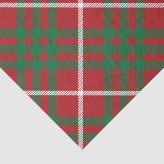 Papier Mousseline Vérification rouge et verte (Détail)