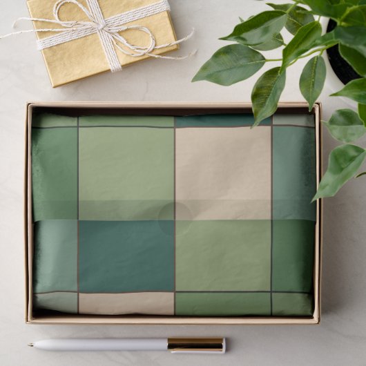 Papier Mousseline Vérifié Vert (Cadeau)