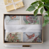 Papier Mousseline Véritable (pas AI) Robin Oiseau Ephémère Coupes Fu (Cadeau)