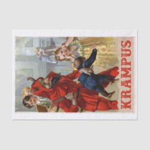 Papier Mousseline Véritable (pas AI) Vintage, Krampus victorien