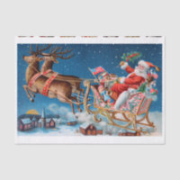Véritable (pas AI) Vintage, Victorian Père Noël Sl