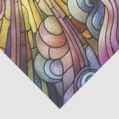 Papier Mousseline Verre Abstrait à vague solaire (Détail)