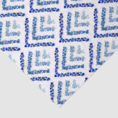 Papier Mousseline verre Arbre-o-métrique de mer - bleu (Détail)