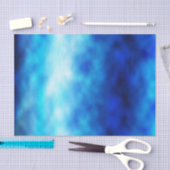 Papier Mousseline Verre bleu (Artisanat)