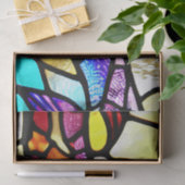 Papier Mousseline Verre brillant Effet Découpage Papier Tissu (Cadeau)