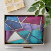 Papier Mousseline Verre coloré Mosaïque Art Tissu Papier (Cadeau)