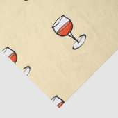 Papier Mousseline Verre de vin sur orange (Détail)