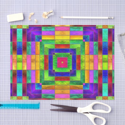 Papier Mousseline Verre souillé 7 (Artisanat)