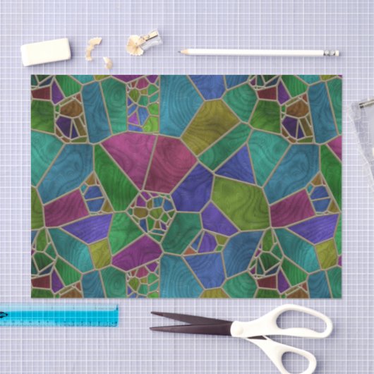 Papier Mousseline Verre souillé 9 (Artisanat)